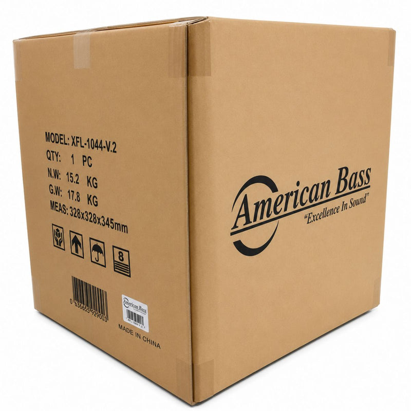 American Bass 10" XFL Series 1500 Watt RMS Dual 4 Ohm Car Subwoofer XFL-1044