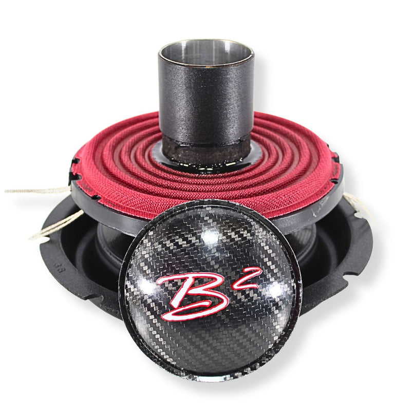B2 Audio Rampage 8" Re-cone Kit Drop  1-Ohm 3" Coil Carbon Fiber