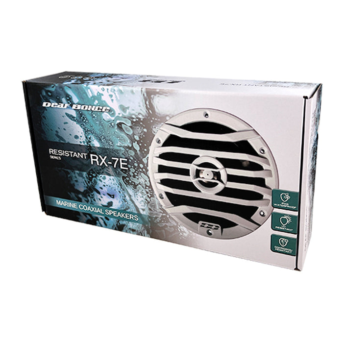 Pair of Deaf Bonce 7" Marine Coaxial Speakers 260W 4 Ohm Waterproof OPEN BOX