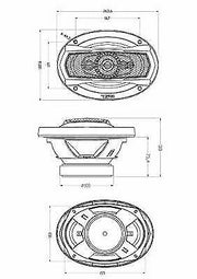 Pair of DS18 6x9" Car Audio Speakers 520W 4 Ohm Coaxial Speakers SLC-N69X - Big Jeff Online Inc