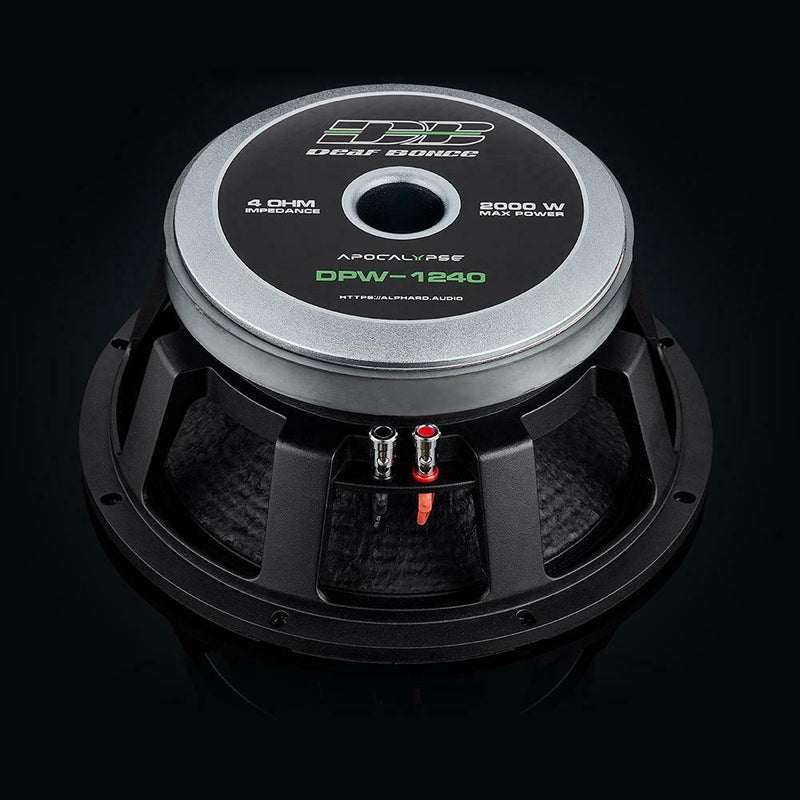 Deaf Bonce Car Audio 12" Mid Bass Subwoofer 2000 Watt 4 Ohm Apocalypse DPW-1240