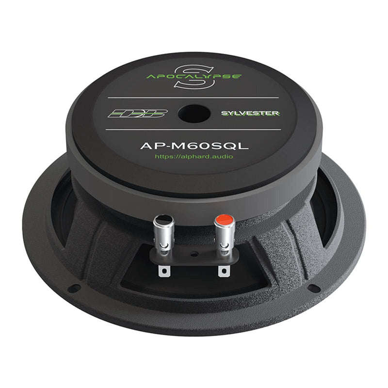 Deaf Bonce 6.5" 600W 4 Ohm Midrange Speakers Pair of Apocalypse Black AP-M60SQL