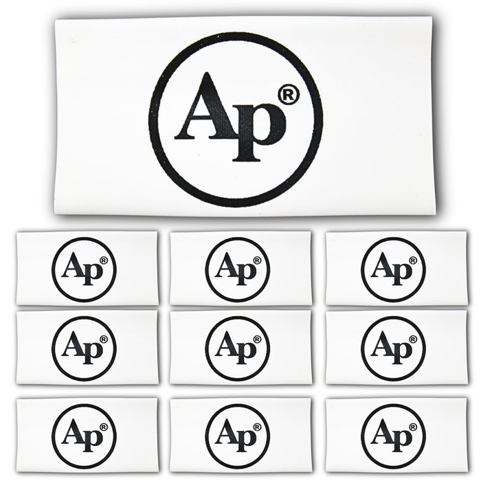 0 Gauge 3:1 Heat Shrink with Audiopipe Logo 10 Pack White