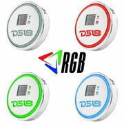 Waterproof Digital Volt/Amp Current Meter Chrome Plated RGB LED DS18 - Big Jeff Online Inc