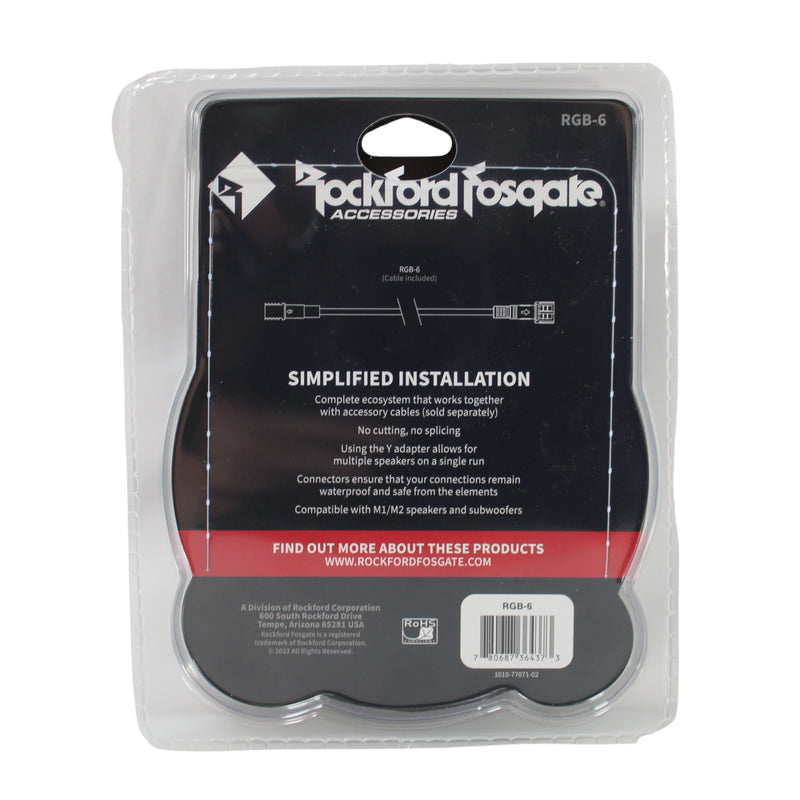 Rockford Fosgate 6 FT Color Optix Extension Cable for PMX-RGB