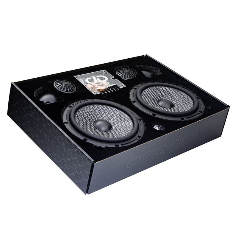 6.5" 65W RMS 4 Ohms 2-Way Neodymium Component Speaker Set DD Audio w/ Crossover