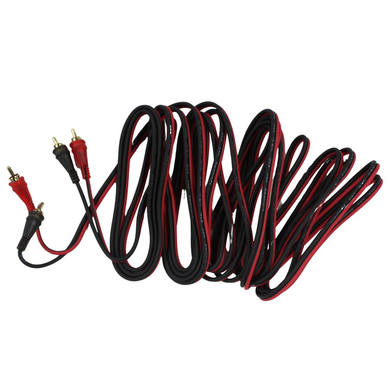 Audiopipe Frosted RCA Cables w/Gold-Plated RCA Connectors (10 Pack) 1.5-25 Feet