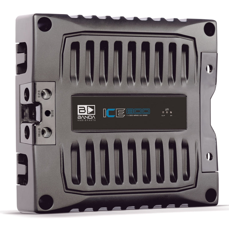 Banda ICE X Line Aluminum Brazilian 800 Watt 2-Ohm Full Range Monoblock Amplifier