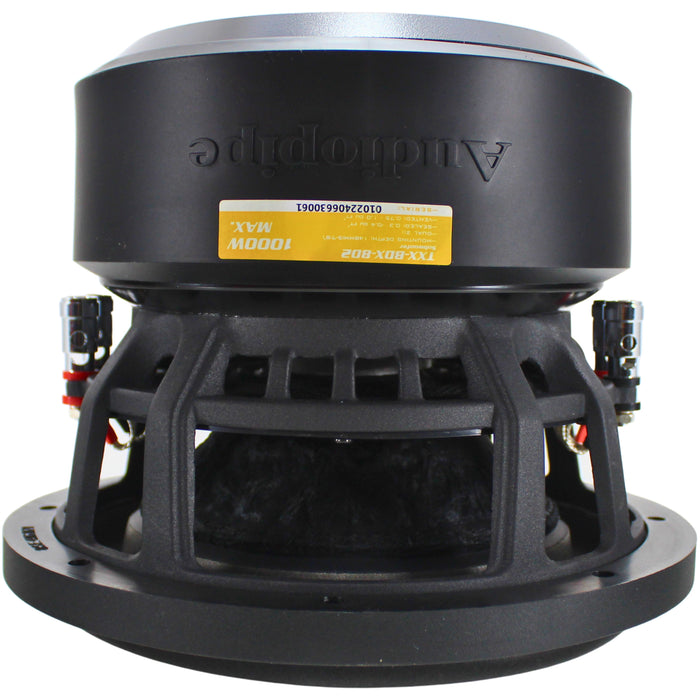 8" 500W RMS 2-Ohm DVC Competition Subwoofer Audiopipe TXX-BDX Series TXX-BDX-8D2