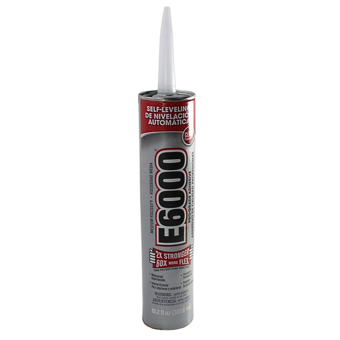 10.2 fl oz E6000 Industrial Strength Clear Self Leveling Waterproof Adhesive