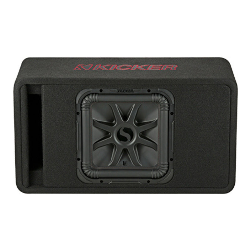 Kicker L7R Series 12" 600W RMS 2-Ohm Vented Angled-Back Loaded Subwoofer Enclosure - KI-45VL7R122
