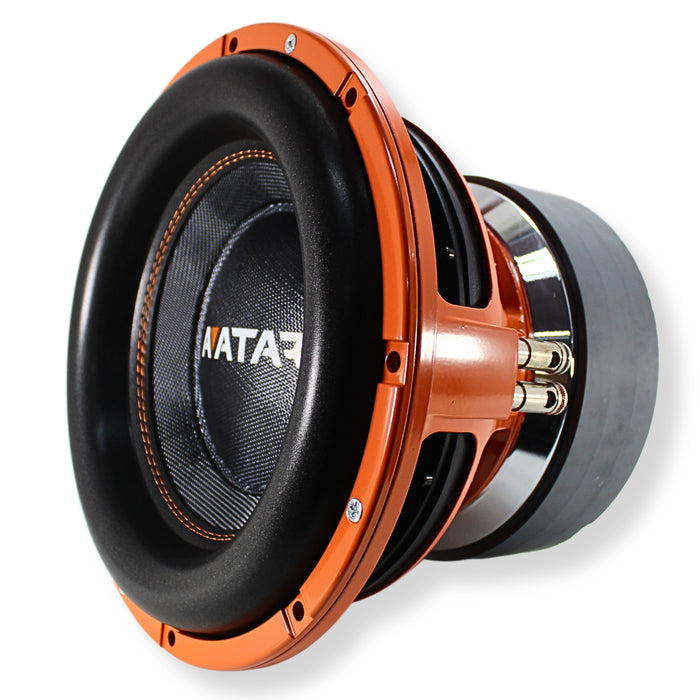 12" 6000 Watts Peak Dual 2 Ohm Subwoofer Avatar Tsunami Orange STU-1246-D2