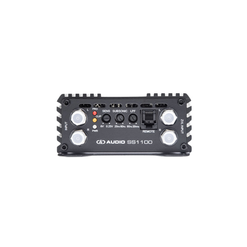 1 Ohm 1100W RMS Monoblock Compact Full Range Car Amplifier w/ ZVL Input