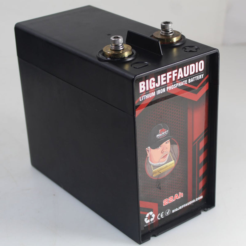 Big Jeff Car Audio Compact 22AH 12V Lithium LFP Battery 6000W LI-22AH OPEN BOX