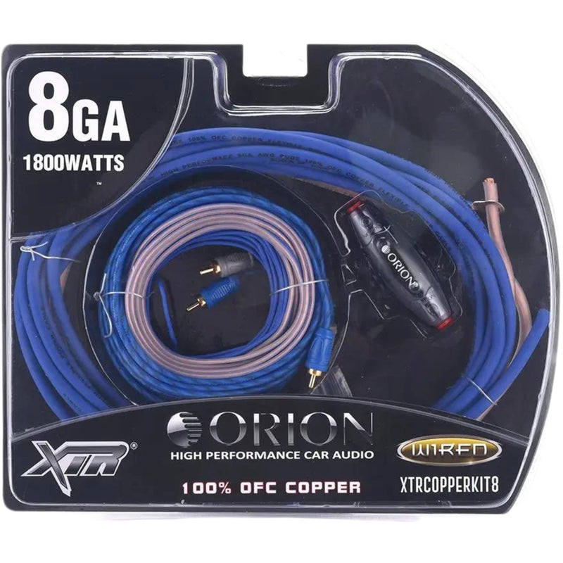 8-Gauge 100% OFC 1800W Amplifier Wiring Kit ORION XTR Series / XTRCOPPERKIT8