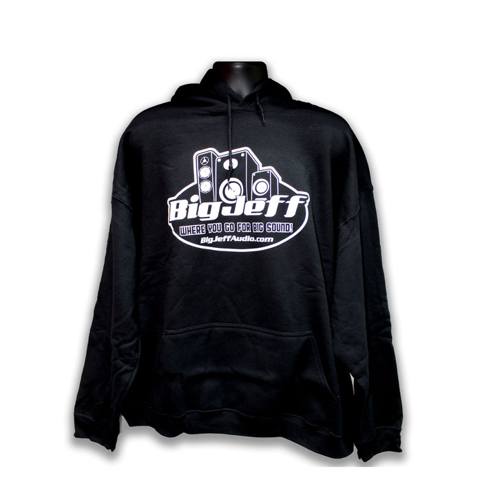 Official Big Jeff Audio Cotton Polyester Black Unisex Hoodie with Logo