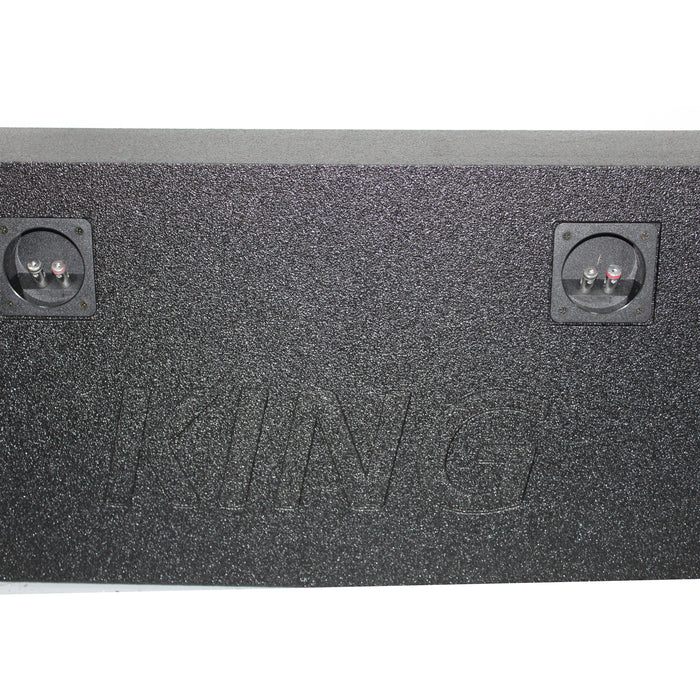 King Boxes 12" Dual Sprayed Sealed Box 14-18 Silverado/Sierra Crew Cab OPEN BOX