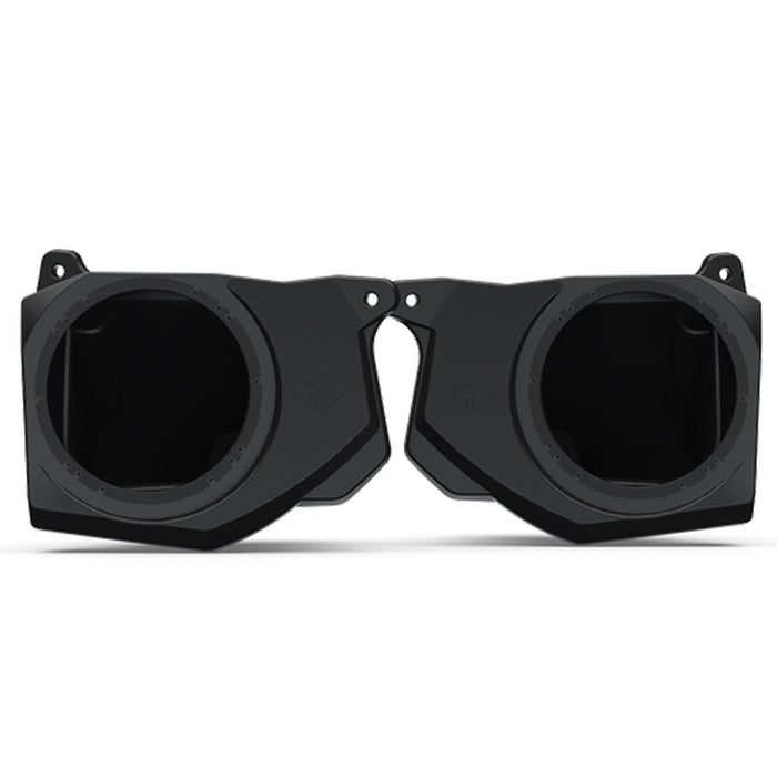 Rockford 6.5 Front Enclosures /w White Marine Speakers for 2018+ Polaris Ranger