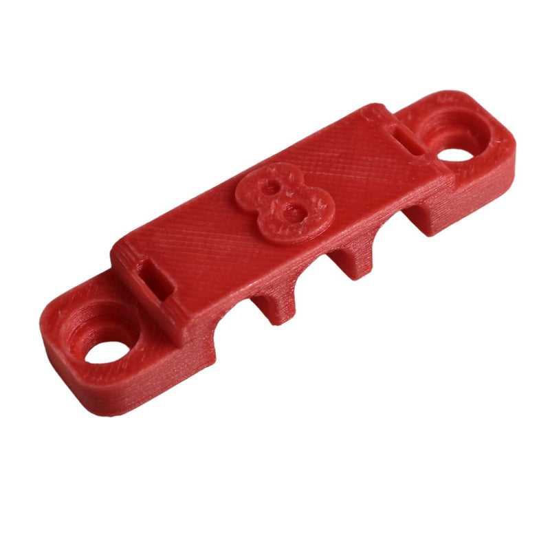 8 Gauge Cable Management Wire Comb Triple Slot Can Use w/ Cable Tie Red/Black