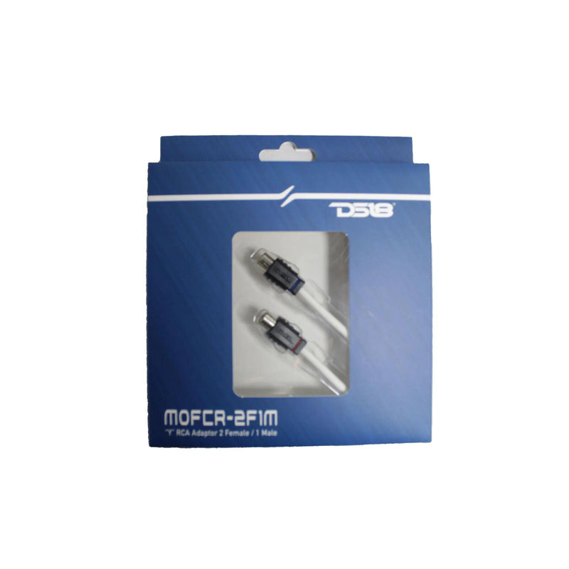 DS18 "Y" RCA Adaptor 2 Female / 1 Male Marine Tinned OFC With Noise Reduction