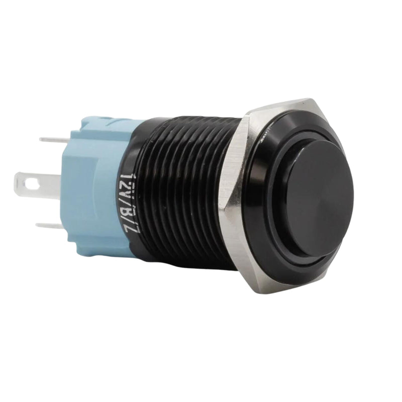 Sparked Innovation12V black ring light SPDT latching push-button switch