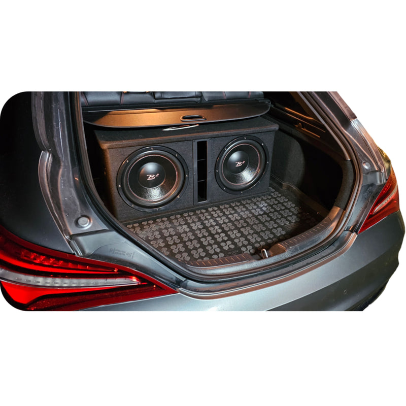 B2 Audio Dual 12" 1000WRMS Dual 2 Ohm Vented Loaded Subwoofer Enclosure OPEN BOX
