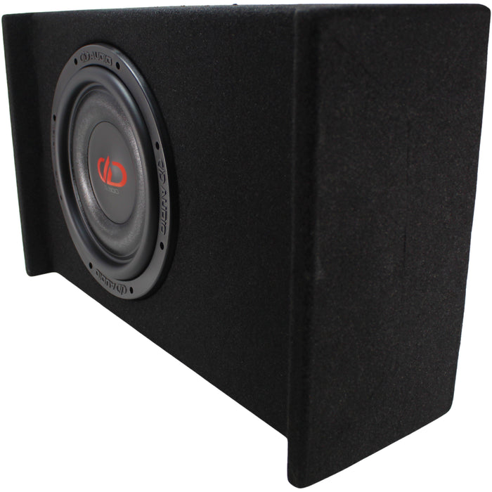 DD Audio SL600 Series 10" 600W RMS S1-Ohm Slim Down Firing Enclosure