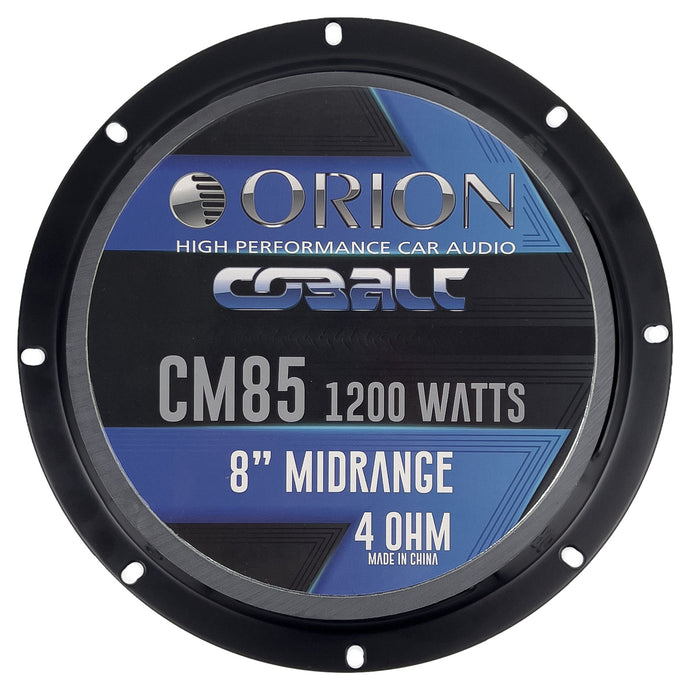 8" 300w RMS 4 ohms High Efficiency ORION Midrange Bullet Speaker Pair ORI-CM85