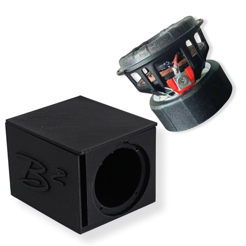 B2 Audio RIOT-2.5 Mini Woofer w/ Single Ported 3D-Printed Box DIY Project