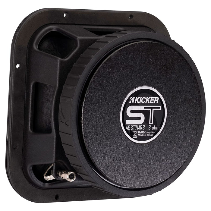 Kicker Street Series 7" Square Midrange 8 Ohm 500 Watt Peak Speakers