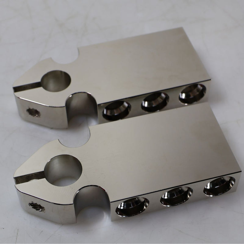 Big Jeff Audio 6 Spot 1/0 Gauge SAE Top Post Aluminum Battery Terminal OPEN BOX