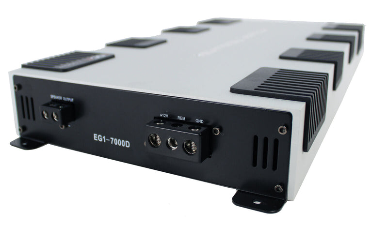 Power Acoustik 7000W 1 Ohm Class D Monoblock Subwoofer Amplifier EG1-7000D