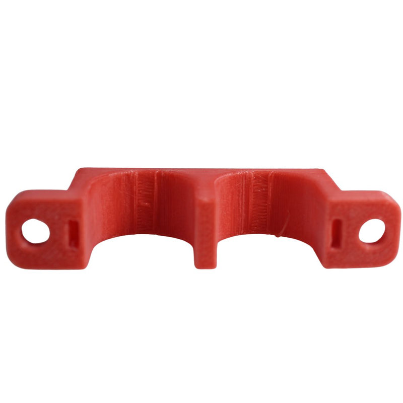 00 Gauge Cable Management Wire Comb Dual Slot Use w/ Cable Zip Tie Red/Black