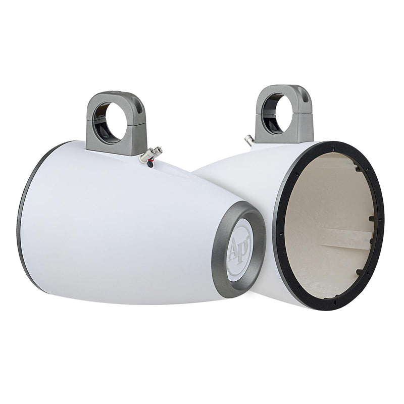 Audiopipe Pair of 10" Wakeboard Marine Tower Speaker enclosures APMP-1001WETW