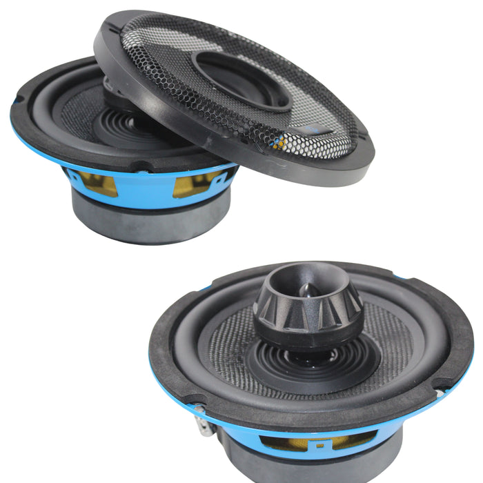 Motorcycle/Marine 6.5" Hybrid 4-Ohm 100W RMS Midrange F1 Speakers Pair -OPEN BOX