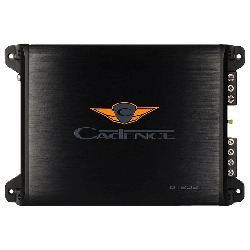 Upgrade your car sound system with the Cadence Q1202. A 2-channel Class A/B amplifier delivering 120W RMS of pure, dynamic audio power. Amplifier Front View