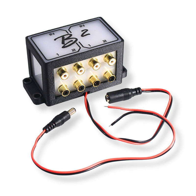 B2 Audio Cockbox 4x8 RCA Splitter Distribution Block w/ RGB LED Lights