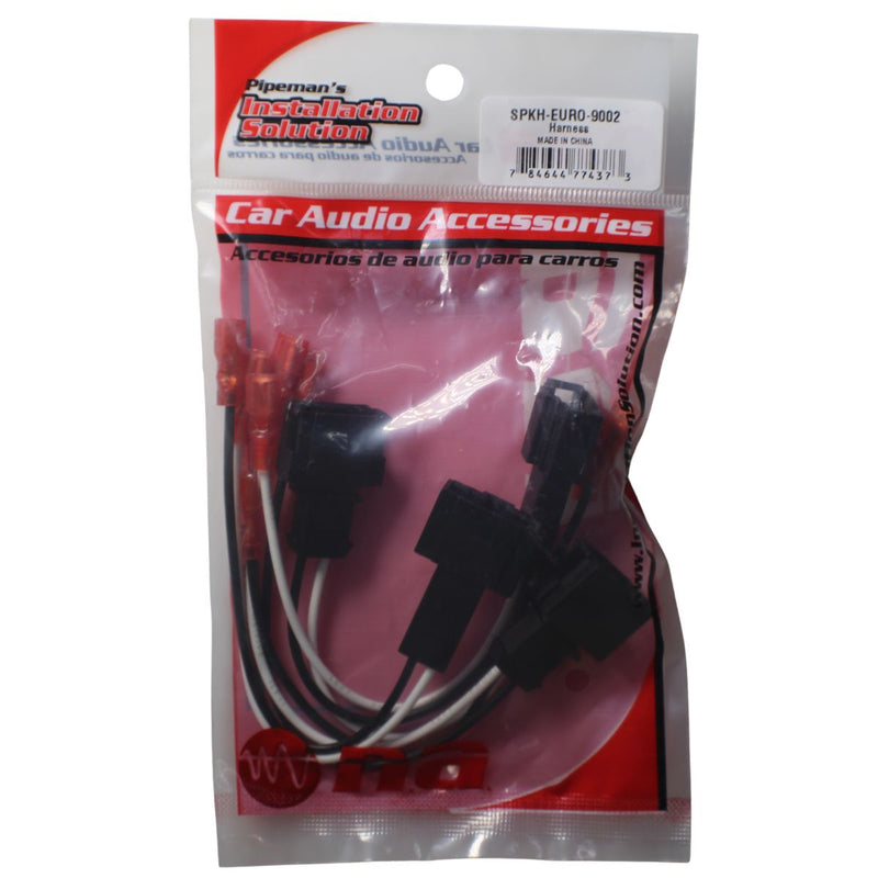 Pipeman Euro Speaker Harness Adapter Plug and Play 2 Pin SPKH-EURO-9002