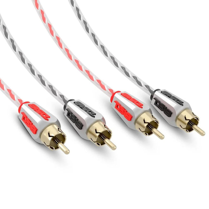DS18 20 ft 2 Channel Shielded Twisted RCA PRO Audio Cable Amp Cable