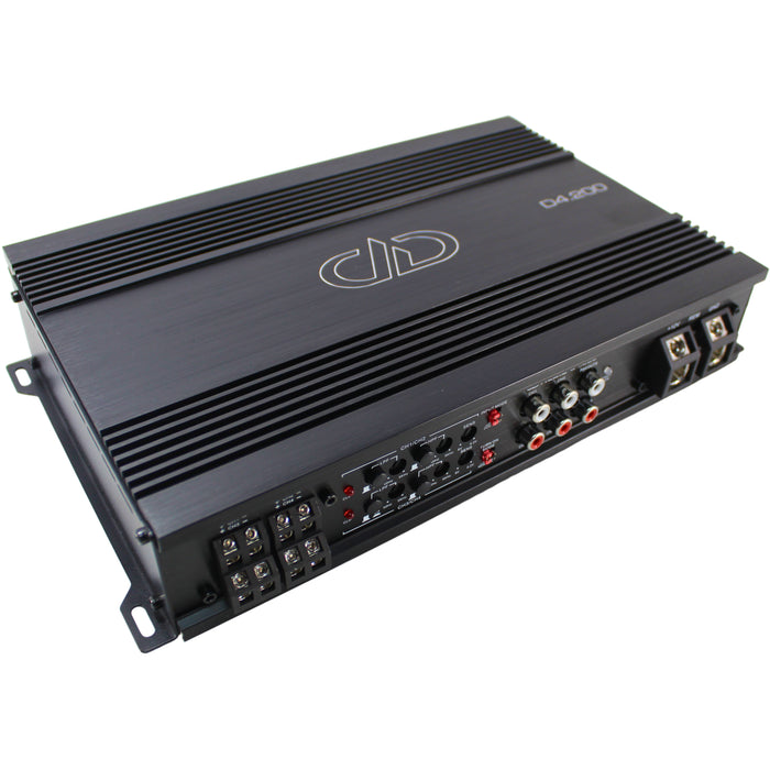 DD Audio D-Series 2200W Max Power 4-Channel 1-ohm Compact Amplifier / D4.200