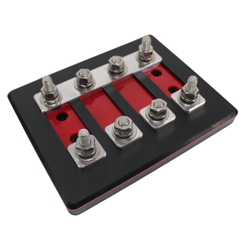 4 Spot Heavy Duty ANL Fuse Distribution Block w/ Acrylic B2 Audio Cover.