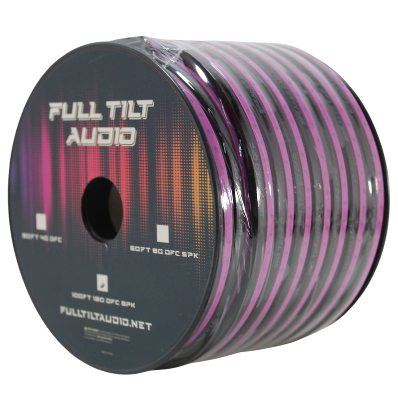 Full Tilt Audio 12 Gauge Tinned OFC Speaker Wire Purple Lot Cut By The Foot