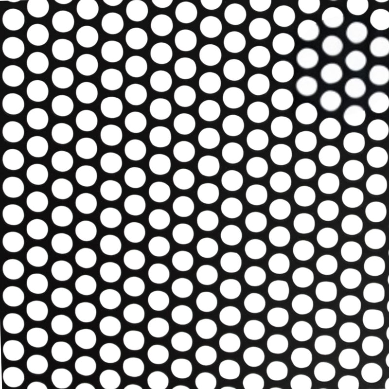 Audiopipe 2' x 3' x 1.22mm Black Metal Finish Full Mesh Grill Sheet 5/32 Holes