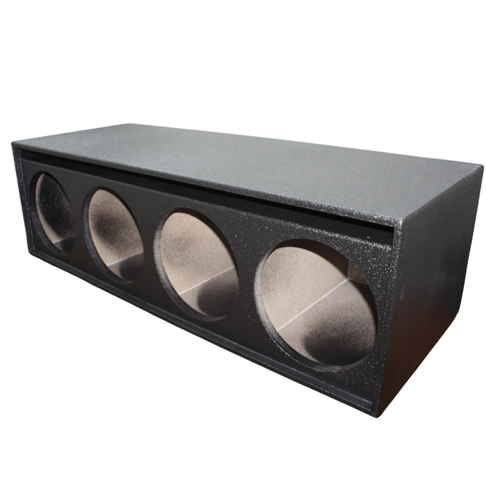 King Boxes 12" Quad Vented Sprayed Universal Subwoofer Box AKQ12