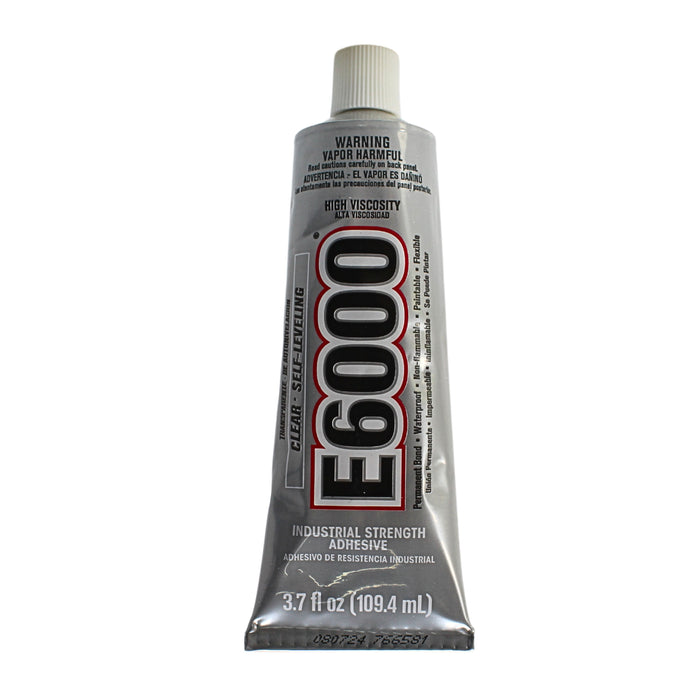 3.7 fl oz E6000 Industrial Strength Clear Self Leveling Waterproof Adhesive