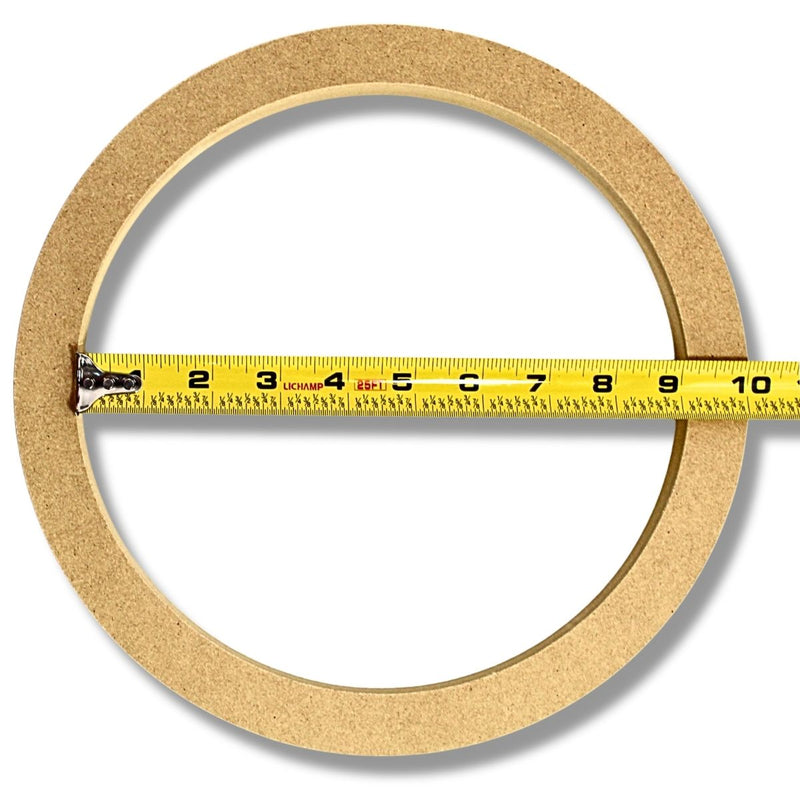 Install Bay 10" High Quality Wood MDF Speaker Spacer Ring Single 3/4" Depth SR10