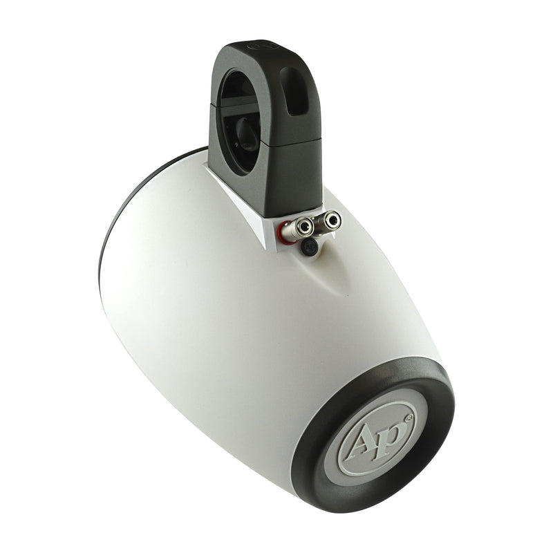 Audiopipe Wakeboard Marine Tower Enclosures for 6" Speaker, LEDs & Tweeter White