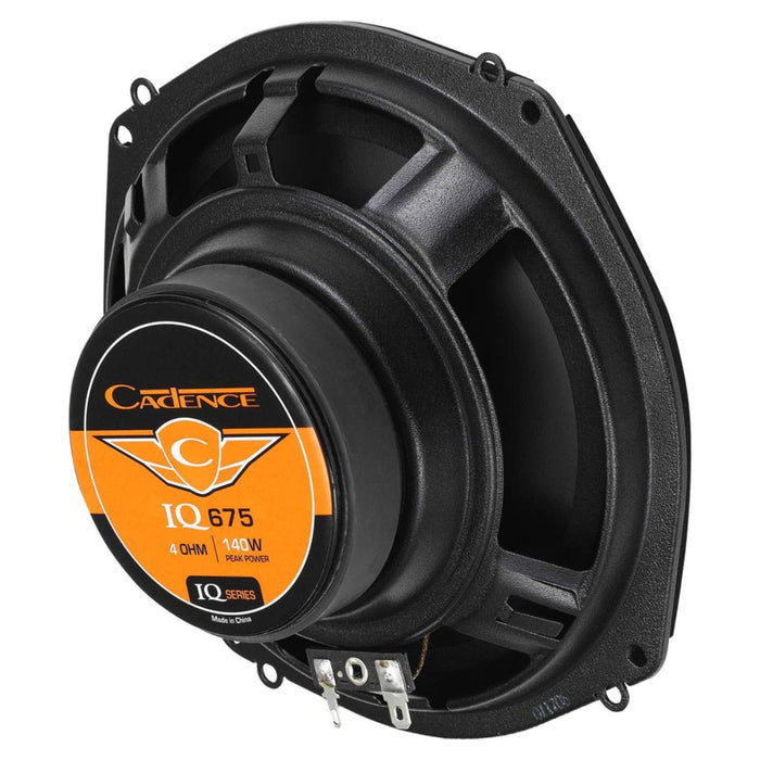 Cadence 6.75" 55 Watt RMS 4-Ohm 3-Way Coaxial Car Audio Speakers Pair IQ675GE