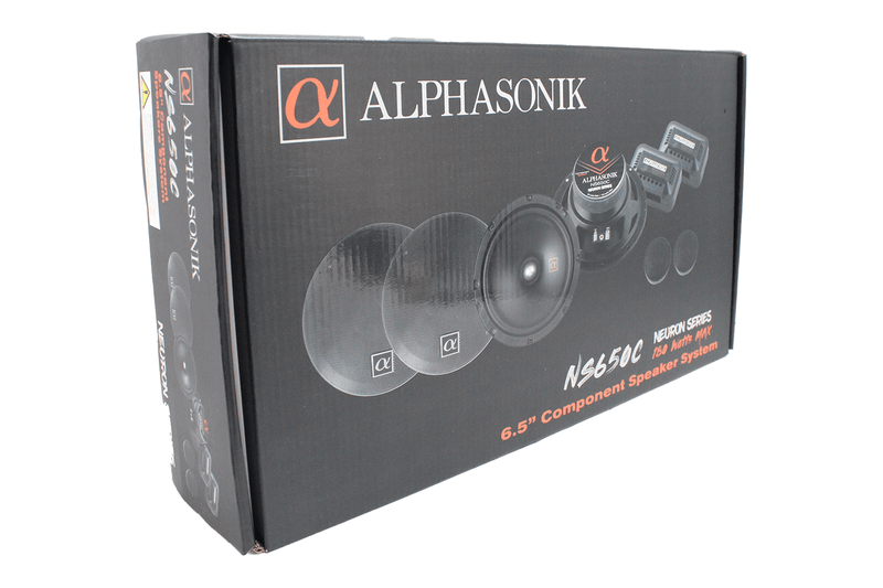 Pair of Alphasonik 6.5" 2 Way Component Speakers 180 Watt Max Neuron NS650C
