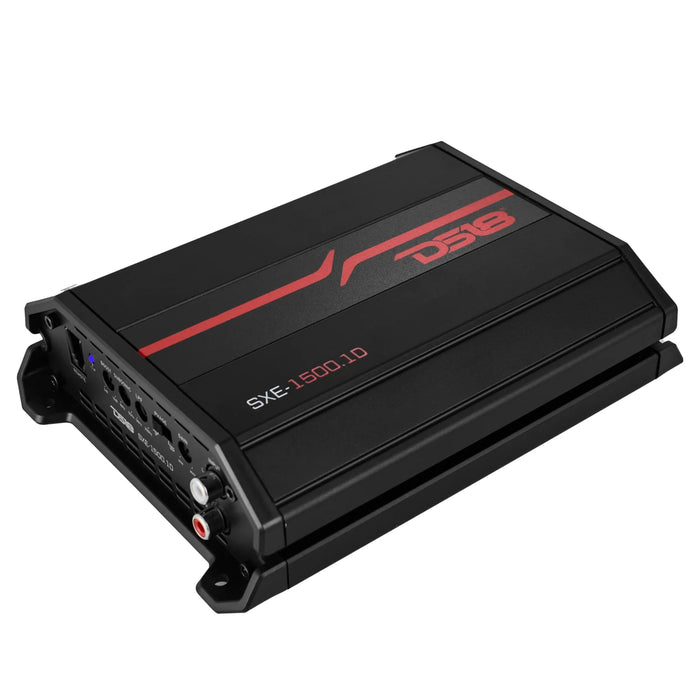 1500 Watt 1-Ohm Monoblock Class D Car Audio Amplifier DS18 SXE-1500.1D-BK